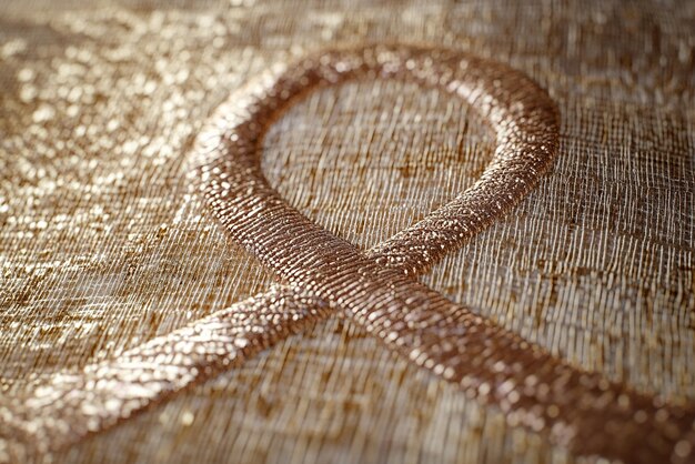 Detail výšivky na plátne